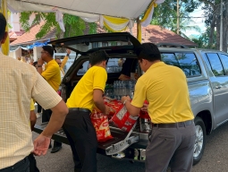พิธีเจริญพระพุทธมนต์และทำบุญตักบาตรถวายพระราชกุศล เนื่องในโอกาสวันเฉลิมพระชนมพรรษา พระบาทสมเด็จพระเจ้าอยู่หัว 28 กรกฎาคม 2568